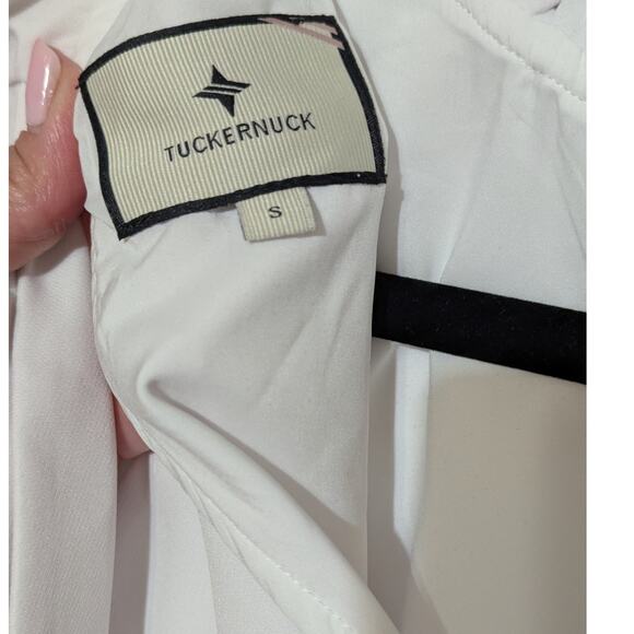 Tuckernuck White Blythe Dress Sleeveless Ruffle Collar Mini Dress Size Small (S) - Picture 10 of 13